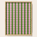 Wavy Retro Striped Pattern Serving Tray Gallery Image 1