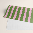 Wavy Retro Striped Pattern Wrapping Paper Gallery Image 2
