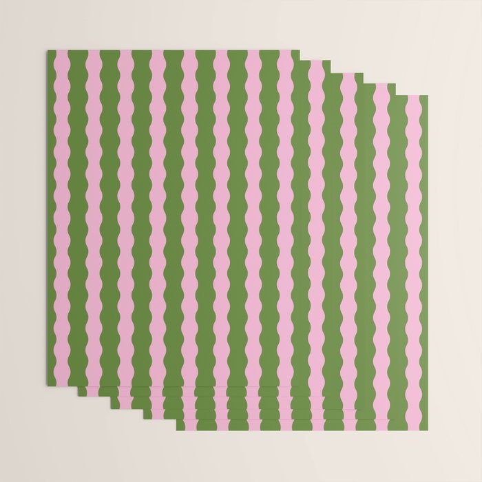 Wavy Retro Striped Pattern Wrapping Paper Gallery Image 3