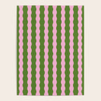 Wavy Retro Striped Pattern Poster Gallery Image 4