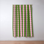 Wavy Retro Striped Pattern Window Curtain Gallery Image 3
