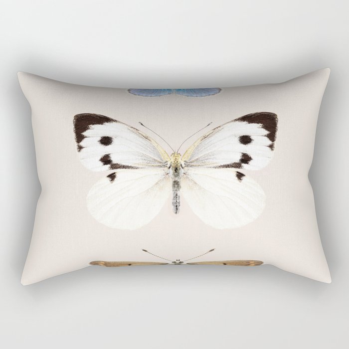English Butterflies Rectangular Pillow Gallery Image 2