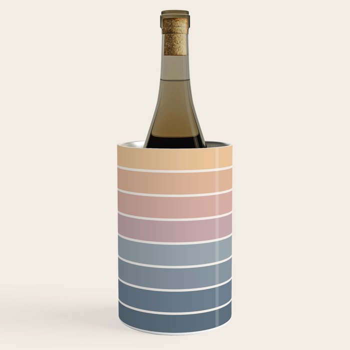Gradient Arch XXII Sunrise Mid Century Modern Rainbow Wine Chiller Gallery Image 3