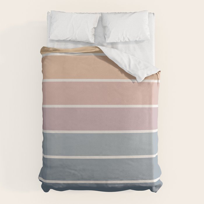 Gradient Arch XXII Sunrise Mid Century Modern Rainbow Duvet Cover Gallery Image 1