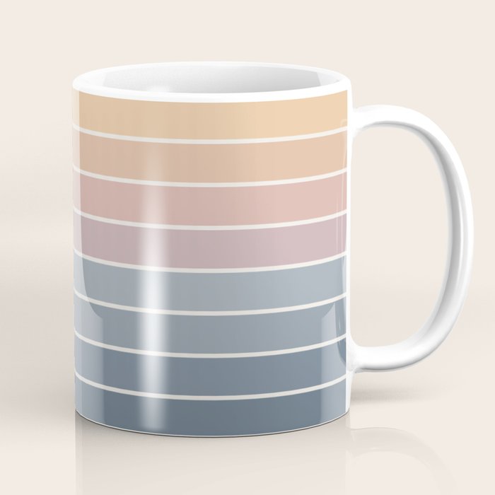 Gradient Arch XXII Sunrise Mid Century Modern Rainbow Coffee Mug Gallery Image 1