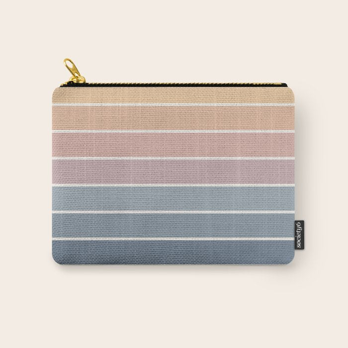 Gradient Arch XXII Sunrise Mid Century Modern Rainbow Carry All Pouch Gallery Image 1