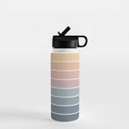 Gradient Arch XXII Sunrise Mid Century Modern Rainbow Water Bottle Gallery Image 1