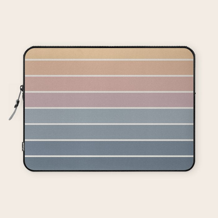 Gradient Arch XXII Sunrise Mid Century Modern Rainbow Laptop Sleeve Gallery Image 1