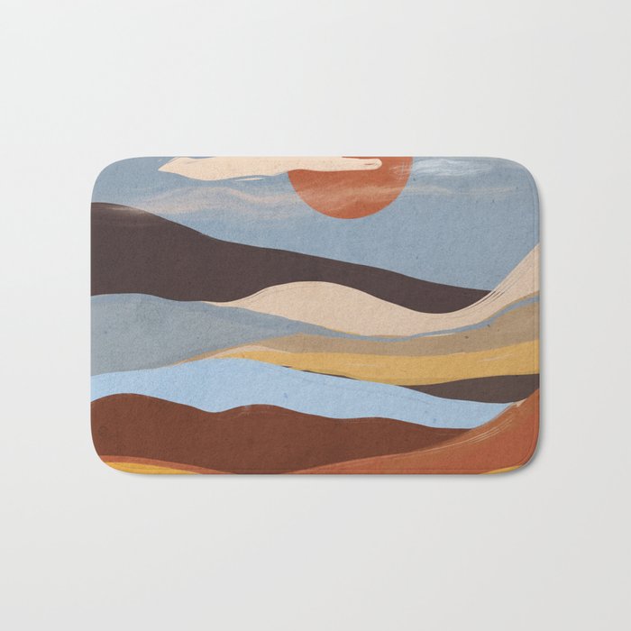 Abstract Art Landscape 63 Bath Mat Gallery Image 1