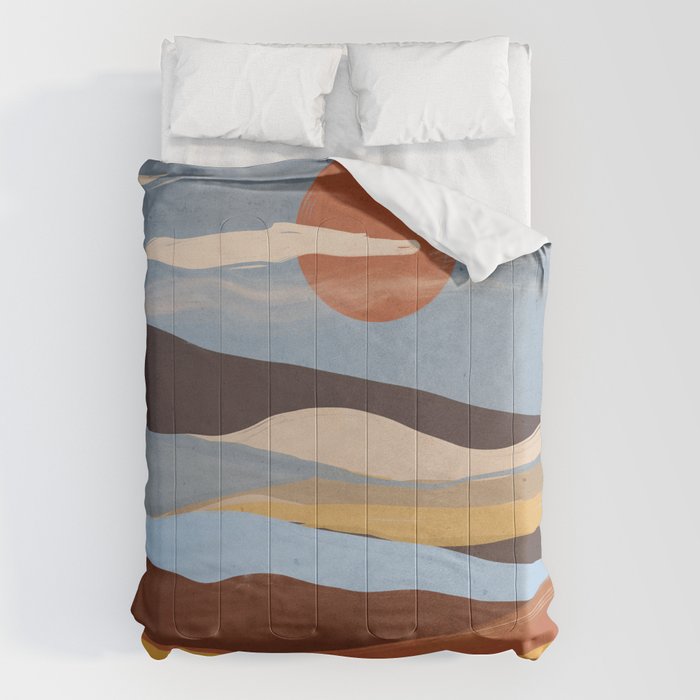Abstract Art Landscape 63 Comforter Gallery Image 1