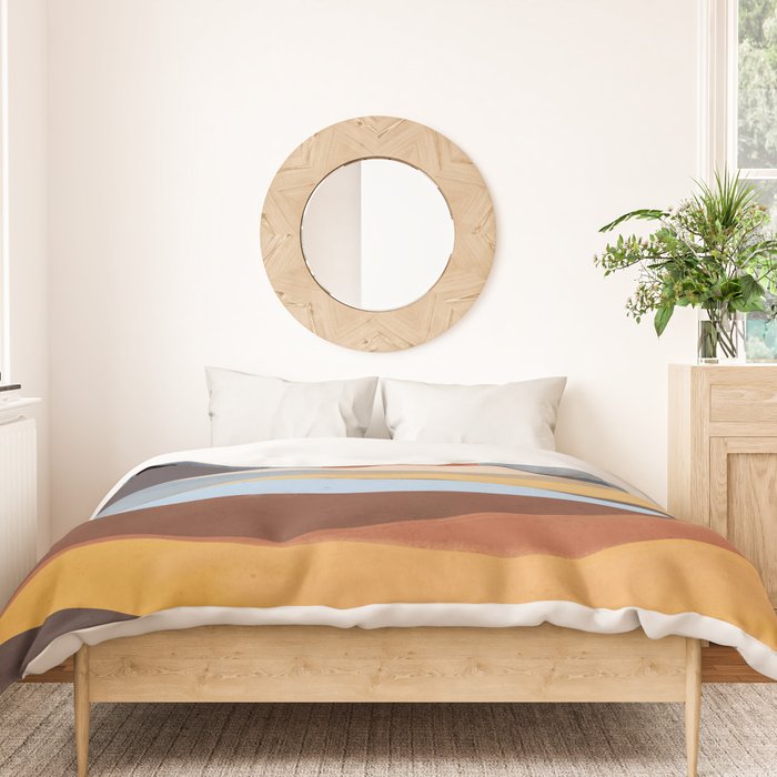 Abstract Art Landscape 63 Duvet Cover Gallery Image 3