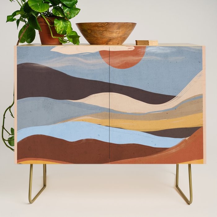Abstract Art Landscape 63 Credenza Gallery Image 1