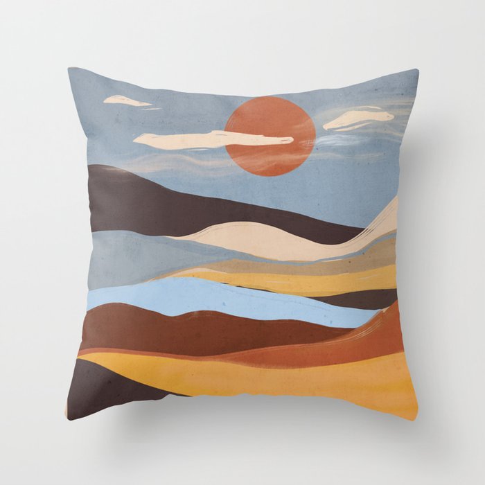 Abstract Art Landscape 63 Throw Pillow Gallery Image 6