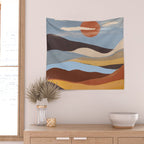 Abstract Art Landscape 63 Wall Tapestry Gallery Image 2