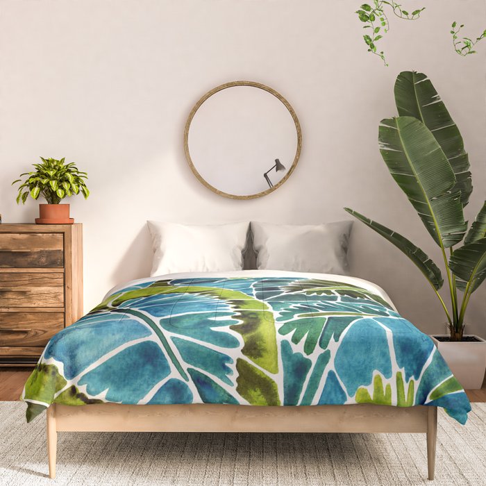 Schismatoglottis Calyptrata - Teal Palette Comforter Gallery Image 3