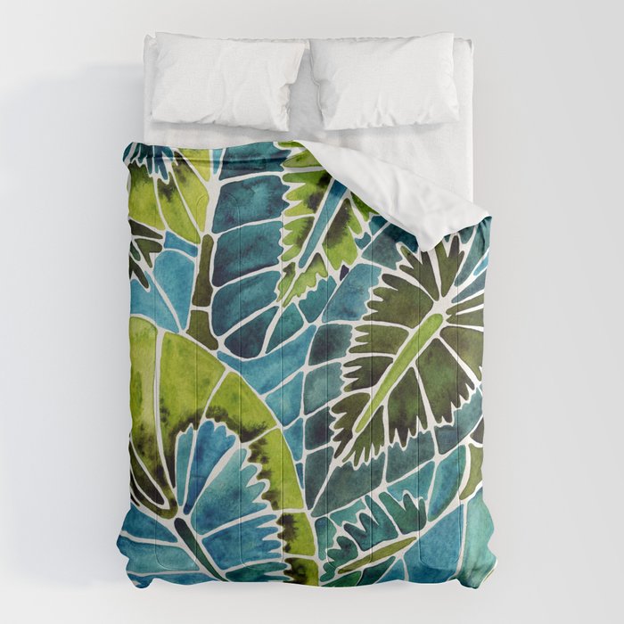 Schismatoglottis Calyptrata - Teal Palette Comforter Gallery Image 6