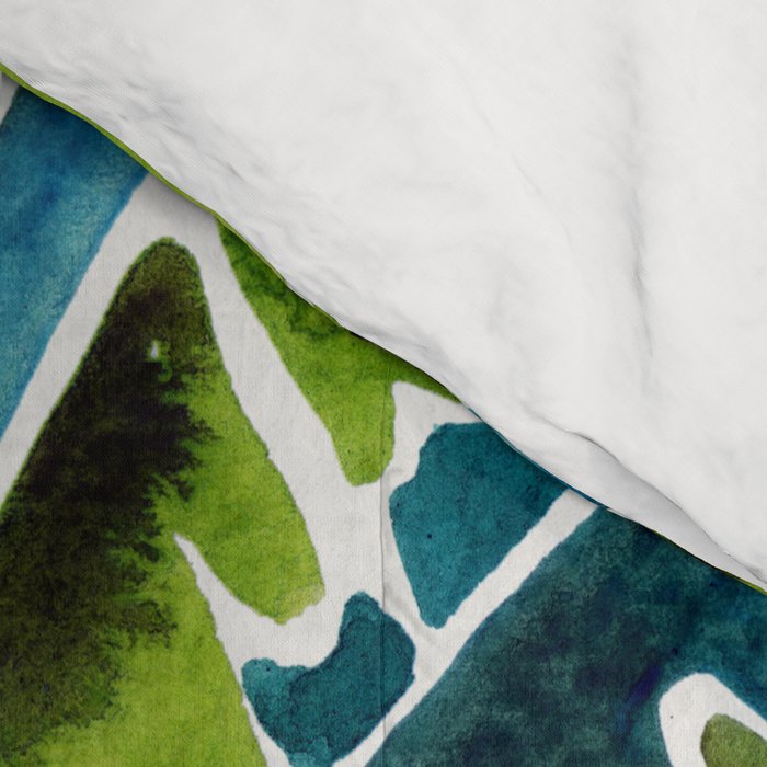 Schismatoglottis Calyptrata - Teal Palette Comforter Gallery Image 4