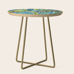 Schismatoglottis Calyptrata - Teal Palette Side Table Gallery Image 1