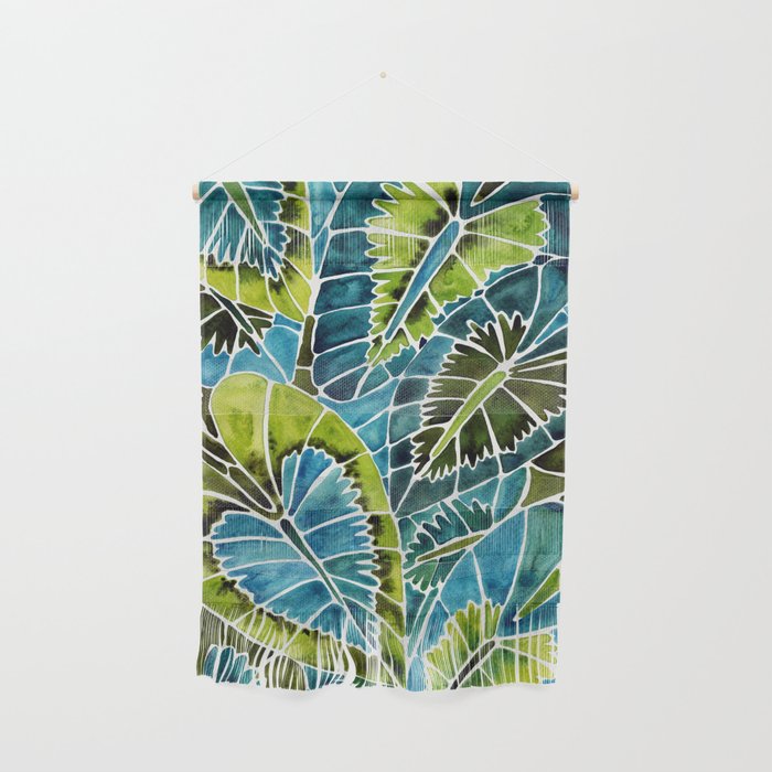 Schismatoglottis Calyptrata - Teal Palette Wall Hanging Gallery Image 1