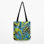 Schismatoglottis Calyptrata - Teal Palette Tote Bag Gallery Image 2