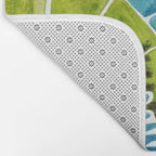 Schismatoglottis Calyptrata - Teal Palette Bath Mat Gallery Image 2