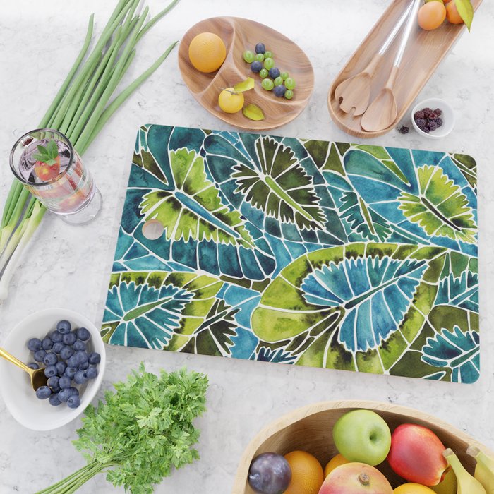 Schismatoglottis Calyptrata - Teal Palette Cutting Board Gallery Image 2