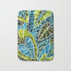 Schismatoglottis Calyptrata - Teal Palette Bath Mat Gallery Image 1