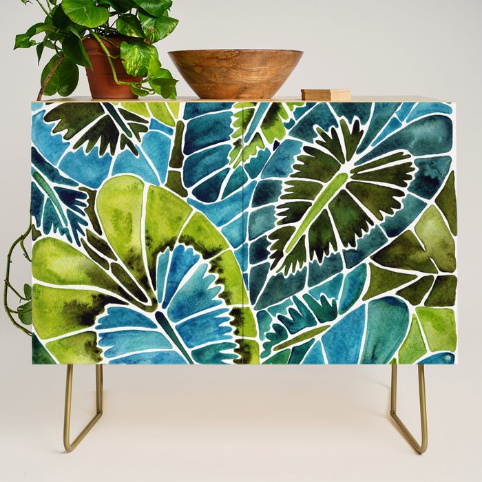 Schismatoglottis Calyptrata - Teal Palette Credenza Gallery Image 1