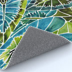 Schismatoglottis Calyptrata - Teal Palette Rug Gallery Image 4