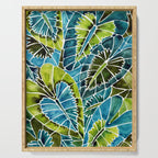 Schismatoglottis Calyptrata - Teal Palette Serving Tray Gallery Image 1