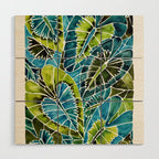Schismatoglottis Calyptrata - Teal Palette Wood Wall Art Gallery Image 1