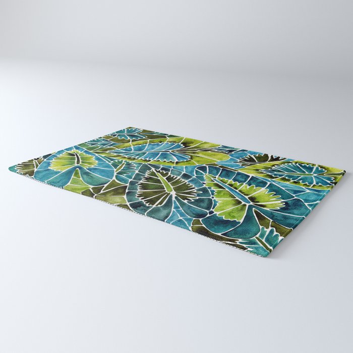 Schismatoglottis Calyptrata - Teal Palette Rug Gallery Image 3
