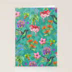 Floral Hummingbirds - BBG Stationery Card Gallery Image 2
