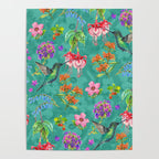 Floral Hummingbirds - BBG Poster Gallery Image 4