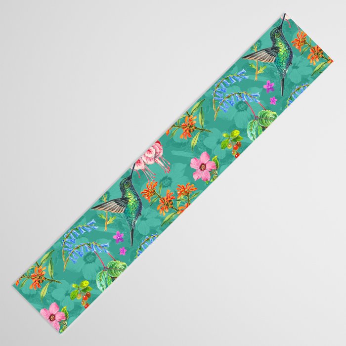 Floral Hummingbirds - BBG Table Runner Gallery Image 3