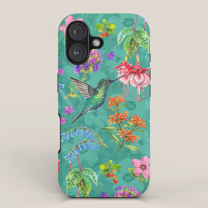 Floral Hummingbirds - BBG iPhone Case Gallery Image 1
