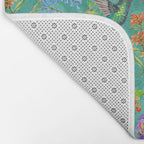 Floral Hummingbirds - BBG Bath Mat Gallery Image 2