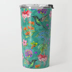Floral Hummingbirds - BBG Travel Mug Gallery Image 2