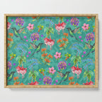 Floral Hummingbirds - BBG Serving Tray Gallery Image 1