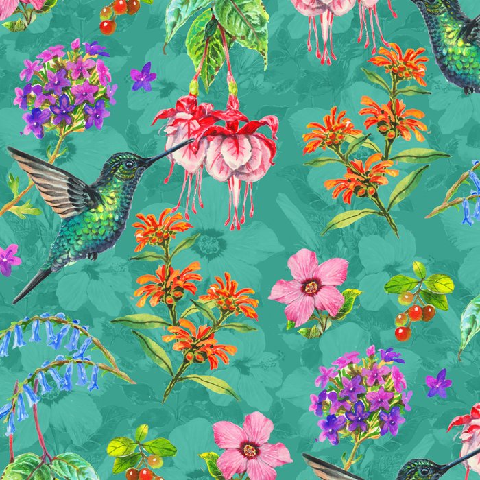 Floral Hummingbirds - BBG Coffee Mug Gallery Image 2