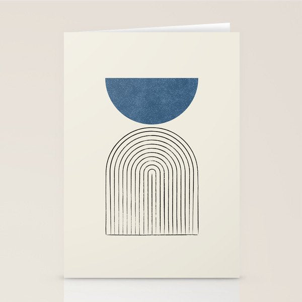 Arch Balance Blue Stationery Card Gallery Image 1