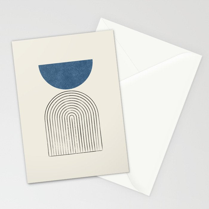 Arch Balance Blue Stationery Card Gallery Image 2