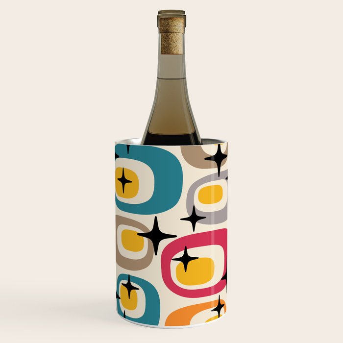 Retro Mid Century Modern Atomic Pattern 533 Googie Wine Chiller Gallery Image 1