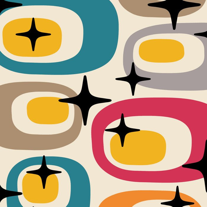 Retro Mid Century Modern Atomic Pattern 533 Googie Coffee Mug Gallery Image 2