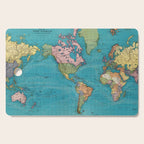 Vintage Map of The World (1897) Cutting Board Gallery Image 1