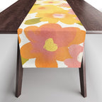 Yellow Garden Floral Pattern Table Runner Gallery Image 1