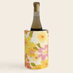 Yellow Garden Floral Pattern Wine Chiller Gallery Image 2