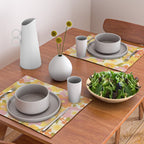 Yellow Garden Floral Pattern Placemat Gallery Image 2
