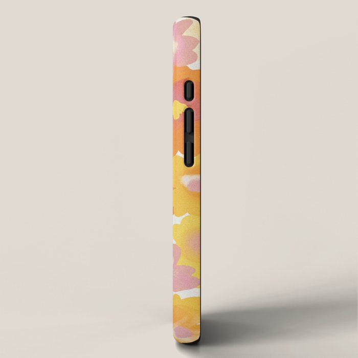 Yellow Garden Floral Pattern iPhone Case Gallery Image 2