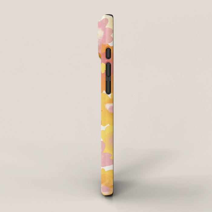 Yellow Garden Floral Pattern iPhone Case Gallery Image 2